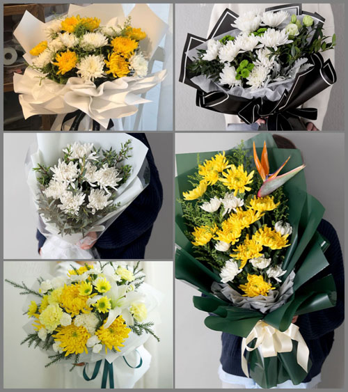 青海海东市乐都区蒲台乡白事花束代送